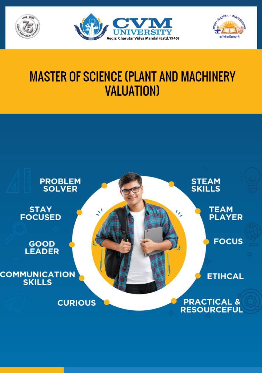 MASTER OF SCIENCE (PLANT AND MACHINERY VALUATION)